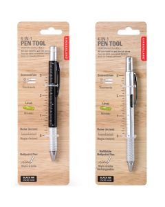 Kikkerland 4-in-1 Multi-Function Pen Tool CDU Assorted Colours