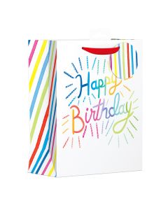 Giftmaker Brights Happy Birthday Gift Bag Medium