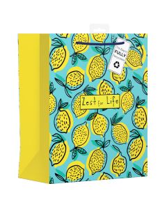 Giftmaker Zest For Life Lemon Gift Bag Large