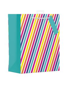 Giftmaker Rainbow Stripes Gift Bag Large