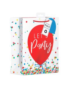 Giftmaker Let's Party Balloon Gift Bag Medium