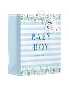 Giftmaker Floral Baby Boy Gift Bag Large