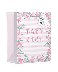 Giftmaker Floral Baby Girl Gift Bag Large