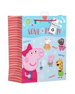 Peppa Pig Love To Party Recyclable Gift Bag Large